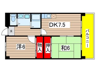 ヒルハイツ桃山の物件間取画像